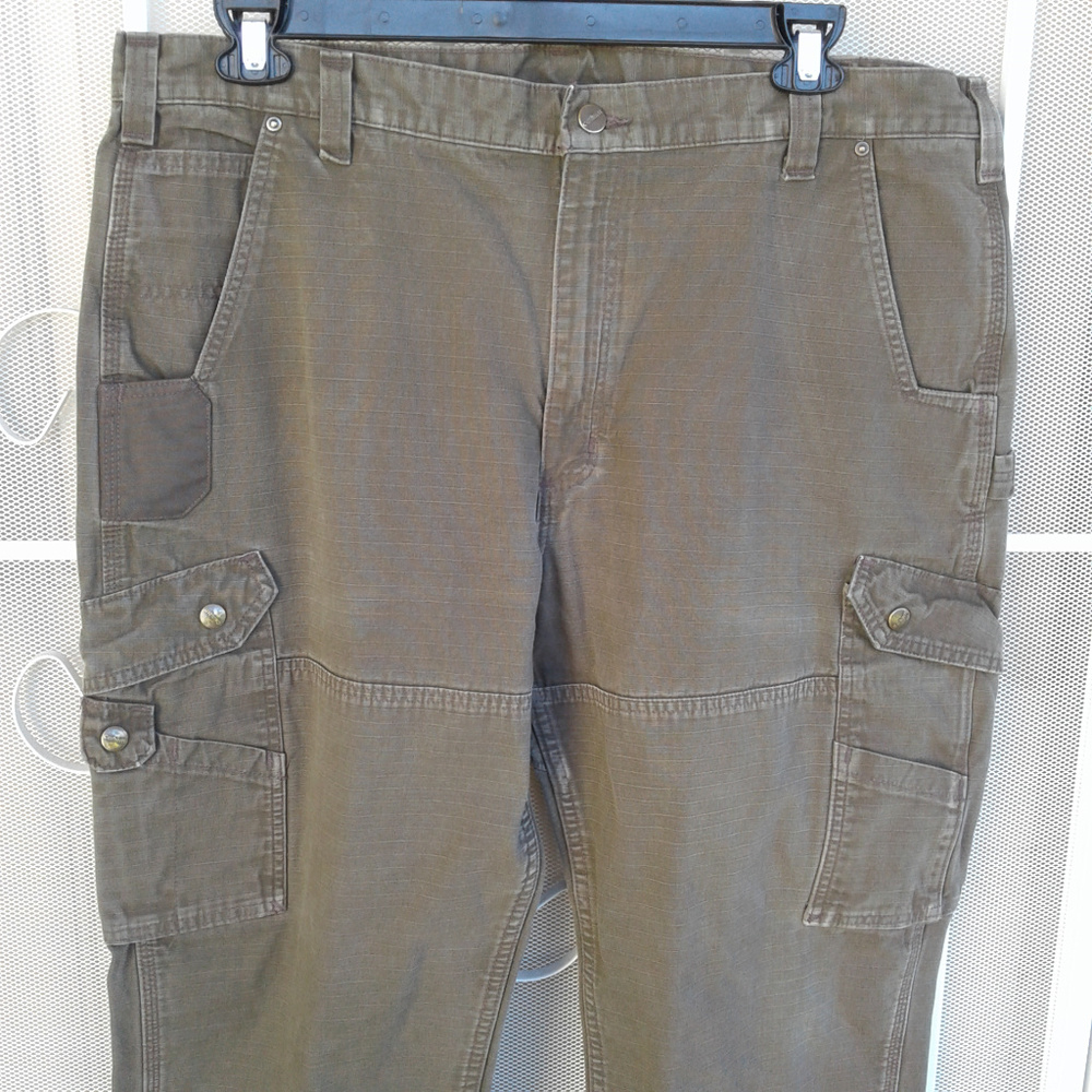 Carhartt Men's Work Pants 42 x 32 Double Knees - Picture 2 of 5